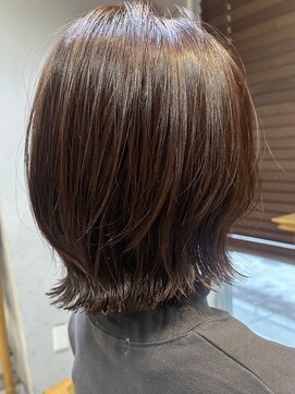 コル アサヒカワ(col asahikawa) ピンクブラウン×レイヤーボブ