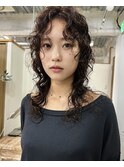 ハイレイヤーくりくりパーマ