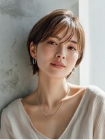ロッソ ヘアアンドスパ 谷塚店(Rosso Hair&SPA)&nbsp;前髪顔まわりカット/外ハネボブ/丸みボブ/ショートボブ