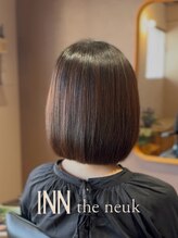 インザヌーク(INN the neuk)&nbsp;乾かすだけでまとまる艶ストレートボブ