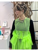 ソーソー(SoSo)&nbsp;ミルクティーブロンドお呼ばれセット×ひつじアレンジ5.17
