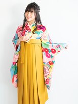 ヘアーサロン ラフリジー(Loufreasy) 卒業式の袴スタイルと編み込みハースアップヘアアレンジ♪