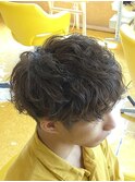 【Asante】メンズ 波巻きスパイラルパーマ