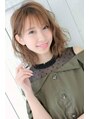 アグ ヘアー シーン 元町店(Agu hair scene) ハイトーンカラー、シースルーバング、ウエーブボブパーマ