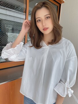 ルービック 難波(Rubik's) 王道ミディアムヘア×透明感カラー