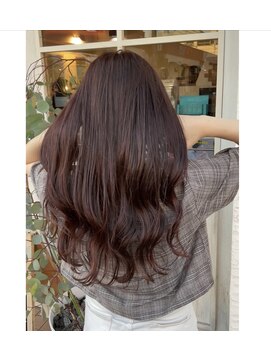 ヘアーエポック(hair epoque) 小顔に見せるオルチャンヘア/ラベンダーピンク/チークバング