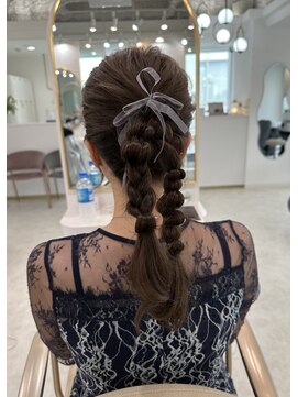 レミエ ダイカンヤマ(lemiie) ツインポニー★ポニーテール★アレンジ★ヘアセット