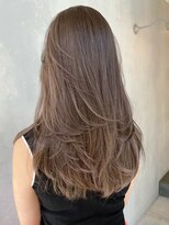 アルバム 渋谷パルコ(ALBUM) クリアブラウンレイヤーカット_グレージュカラーボブ_ba409662