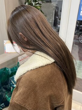 ヘアアンドメイク 心座(hair&make) ツヤ髪グレージュ