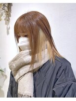 レクタ(recta)&nbsp;インナーカラー  ホワイトベージュ チョコレートブラウン