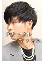 ヘアーアンドグルーミング ヨシザワインク(HAIR&GROOMING YOSHIZAWA Inc.)&nbsp;シースルーナチュラル韓国マッシュ黒髪刈り上げツーブロック