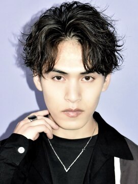 オーシャントーキョー(OCEAN TOKYO) スパイラルパーマセンターパートツーブロックコンマバング韓国