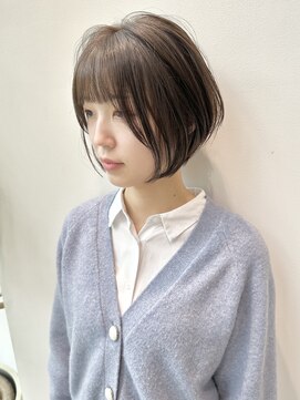 ステアケース 武蔵小杉店(stair:case) 大人かわいい丸みショートボブナチュラル長め