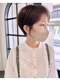 ボブショート中野グレージュハイライトケアブリーチイルミナ