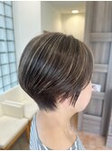 白髪ぼかしハイライト