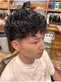 スペインカール風パーマ