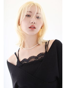 ヘアサロン ガリカ 表参道(hair salon Gallica) 2wayシースルーバングに色っぽいくびれミディアム