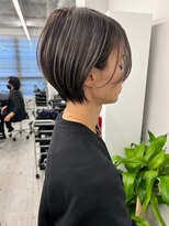 ジルブラン(JIL BLAN) ハイライトバレイヤージュダブルカラーショートカット30代40代