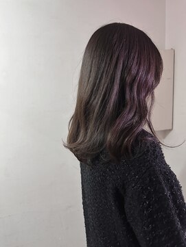 キャンバス バイ ネオリーブ 横浜西口(Canvas by neo.) セミロングレイヤー 伸ばし中ヘア ブリーチなし　グレージュ