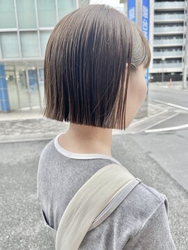 オーガニック アトリエ 大宮(organic+atelier) 20代30代ミニボブココアブラウン小顔美肌ストレート丸み