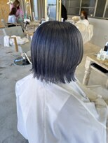 ヘアデザイン プティパ(Hair Design petit-pas) ネイビーブルーカラー！