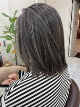 【MAHO】大人女性へのハイライトカラー/コントラストハイライト/なじませハイライト/白髪ぼかし