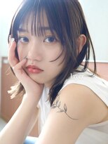 ケーツー あべのキューズモ－ル店(K-two)&nbsp;くびれレイヤーカット*顔周りカット*姫カット*オリーブベージュ