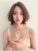 レイヤーボブ ラベンダーアッシュ