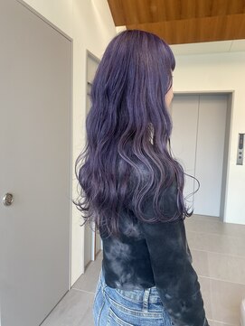 ローレンアオ(LOREN AO) ラベンダーカラー/ハイトーン/ロングウェーブ