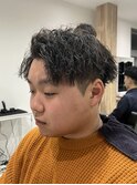 アップバングショート×ツイストスパイラル