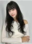 韓国ヘア 無造作ヘア 黒髪 アッシュカラー 髪質改善 小顔カット