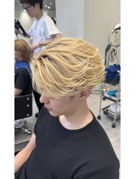 オーシャントーキョー 仙台(OCEAN TOKYO) フェザーショートニュアンスパーマセンターパートツーブロック