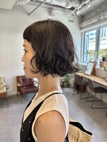 マッシュ チャヤマチ(MASHU chayamachi)&nbsp;ボブ/パーマ/簡単スタイル/オリーブブラウン/大阪梅田