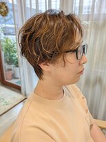 グリーンズ(Greens)&nbsp;パーマ活かしハンサムショート/ウルフパーマからのチェンジ