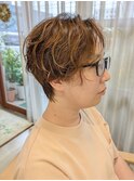 パーマ活かしハンサムショート/ウルフパーマからのチェンジ