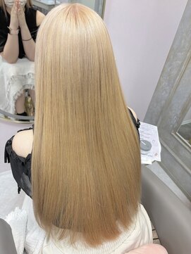 ガルボヘアー 心斎橋店(garbohair) 心斎橋×プルエクステ×ハイトーン×抜きっぱなし
