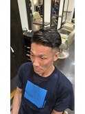 外国人風コテパーマ HOMME HAIR 2nd江ヶ崎