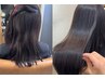 骨格矯正カット+潤艶縮毛矯正+AujuaEX髪質改善トリートメント￥33880武蔵小杉