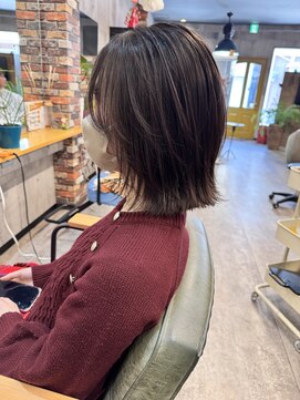 ルーナヘアー(LUNA hair) ハッシュボブ 顔まわり レイヤー ボブ カット 10代20代30代40代