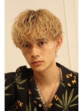 エース(ACES) 無造作パーマブランド刈り上げマッシュツーブロック