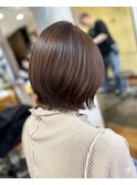 熊本韓国レイヤードボブ×縮毛矯正×透明感カラー