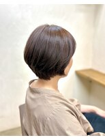 ファム 札幌大通(fam)&nbsp;ブリーチなしカラー透明感丸みショート小顔夏