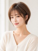 ライクバイコトナ 越谷(RIKE by kotona)&nbsp;ショートボブ髪型20代30代40代50代前髪あり前髪なし面長丸顔越谷