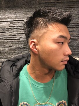 ヒロギンザ 恵比寿店(HIRO GINZA) ツーブロックビジネスショートレイヤーかき上げコンマヘア