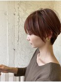 暖色カラー ブラウン 美人ショート YACHI