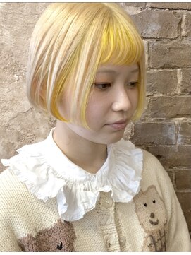 マギーヘア(magiy hair) インナーイエロー［magiyhair西部笑］