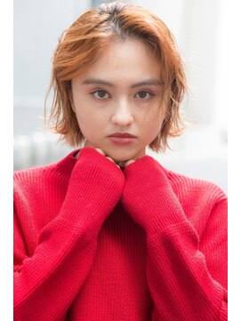 ミエル ヘア 新宿(miel hair) 20代30代40代大人可愛いオレンジブラウン♪【新宿】