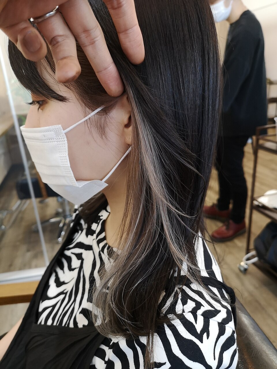 インナーカラー☆イルミナカラー☆ホワイトベージュ：L120736578
