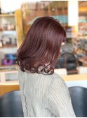 ブリーチなしイルミナカラーでピンクベージュ