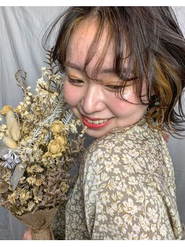 ラク(lac) ボブ＋イヤリングカラー